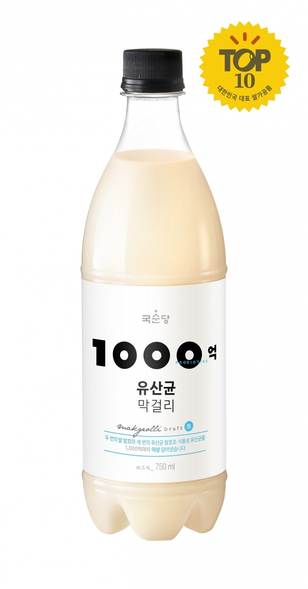 사진=국순당 '1000억 유산균막걸리'