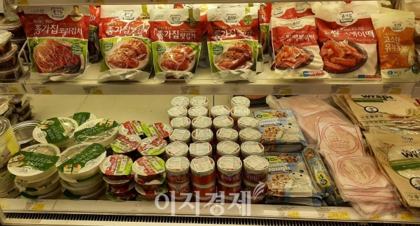 중동 카타르 까르푸 신선식품 매대. 사진=대상