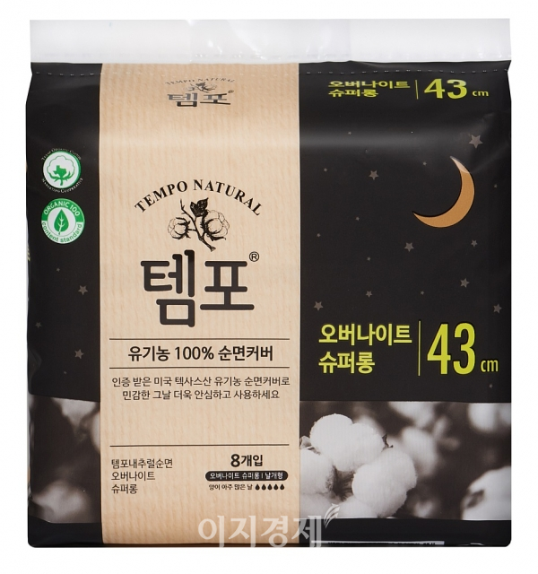 사진=동아제약 ‘템포 내추럴 순면 오버나이트 슈퍼롱’