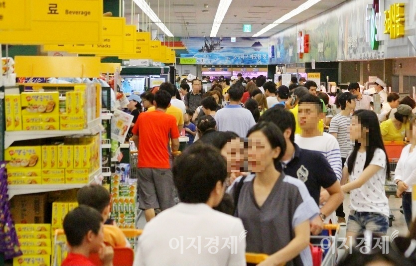 2018년 추석, 서울 송파구의 한 대형마트 모습. 사진=김보람 기자