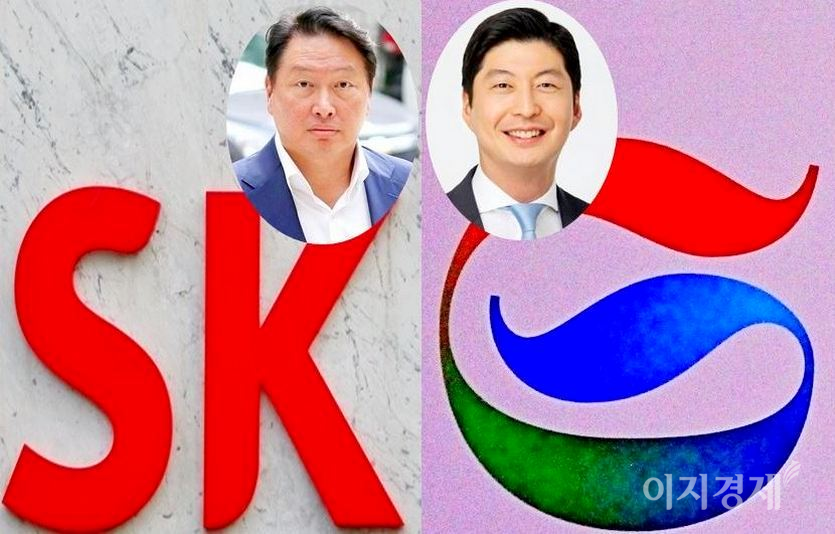 코로나19 창궐로 지난해 SK 최태원 회장과 GS칼텍스의 허세홍 대표의 희비가 엇갈렸다. 사진=이민섭 기자, 각사