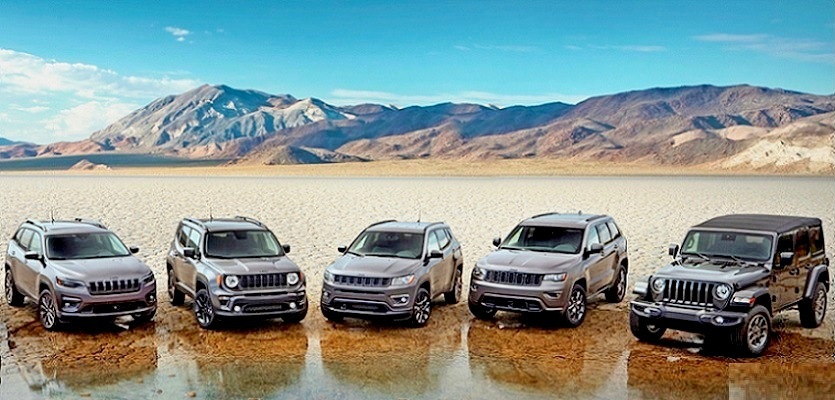 지프는 15일부터 4월 17일까지 지프, 피아트, 크라이슬러 차량에 대한 서비스 캠페인을 실시한다. 지프 라인업. 사진=지프