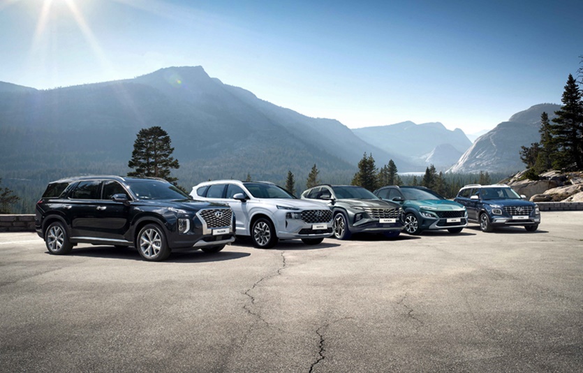 현대자동차 SUV 라인업. 사진=현대자동차
