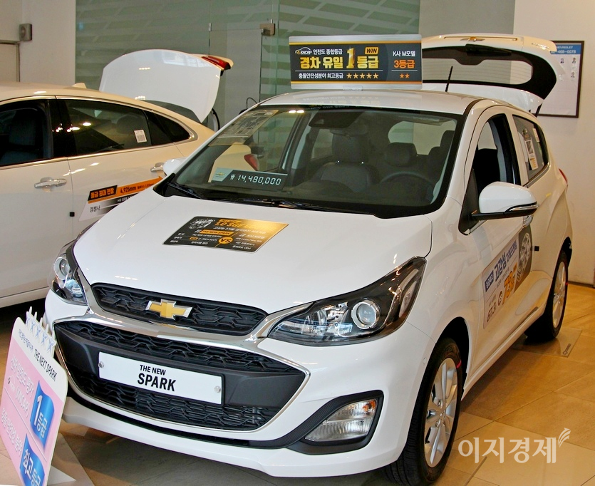 국내 경차 ‘빅3’ 가운데 하나인 쉐보레 스파크는 2011년 전년대비 판매가 13.5%(5만6184대→6만3763대) 증가했지만, 지난해 판매는 전년보다 18.5%(13.5%(3만5513대→2만8936대) 줄었다. 사진=정수남 기자