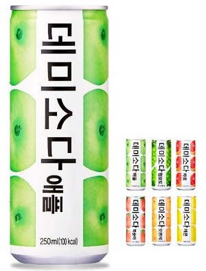 지훈은 극중 라면을 먹으면서 동아오츠카의 과일맛 청량음료 데미소다를 마신다. 사진=동아오츠카