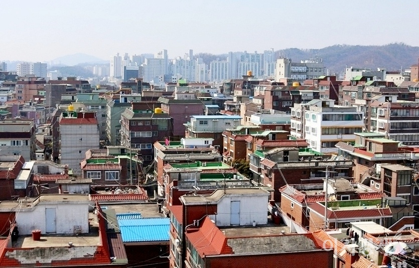 경기도 광명시 구도심 전체는 현재 재개발이 진행된다. 철산동과 광명동 등 2구역 전경. 사진=이민섭 기자