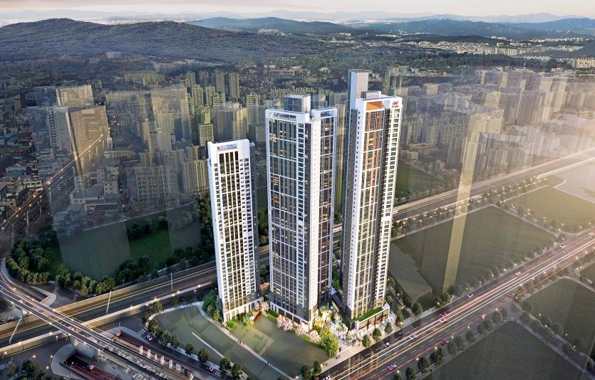 현대건설이 이달 대구광역시 중구 태평로3가 165-2번지 외 25필지에 ‘힐스테이트 달성공원역’을 분양한다. 사진=현대건설