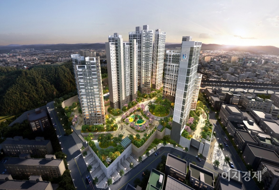 반도건설이 올해 첫 도시정비사업으로 수주한 부산 광안지역주택사업 조감도. 사진=반도건설