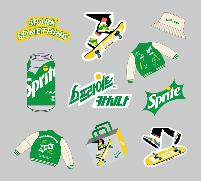 ‘스프라이트X카시나’ 패션 아이템. 사진=코카콜라