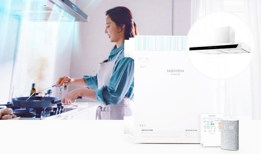 나비엔 청정환기시스템 키친플러스 TAC551. 사진=경동나비엔