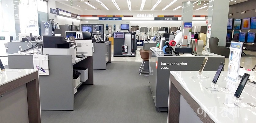 중권가는 식기세척기, 건조기 등에 대한 수요가 올해도 이어질 것이라고 예상했다. 삼성전자의 가전을 모두 만나볼 수 있는 삼성디지털프라자. 사진=이민섭 기자