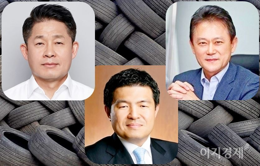 한국타이어, 금호타이어, 넥센타이어의 올해 1분기 매출은 2조6962억원으로 전년 동기보다 13.1% 늘었다. (왼쪽 위부터 시계방향)이수일 한국타이어 대표, 전대진 금호타이어 사장, 강호찬 넥세타이어 대표. 사진=정수남 기자, 각사