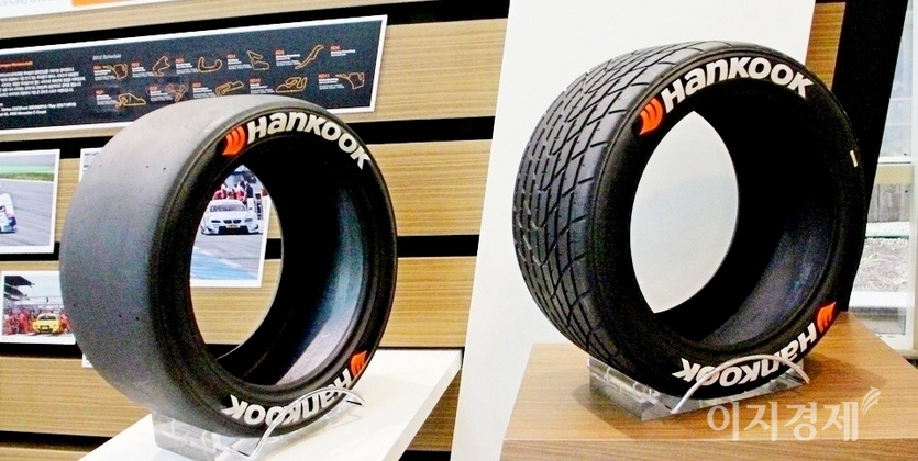 이수일 한국타어 대표는 1분기 매출 1조6168억원, 영업이익 1860억원, 순이익 1749억원으로 전년 동기보다 각각 12.6%, 75.5%, 79% 크게 증가했다. 한국타이어 초고성능 타이어. 사진=정수남 기자