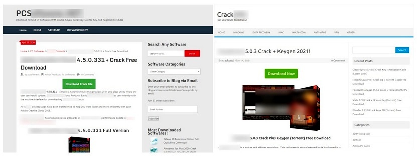 공격자가 악성코드 유포를 위해 제작한 블로그. 자료=안랩