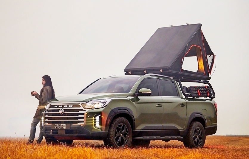 신형 렉스턴스포츠 브랜드는 쌍용차 수출을 견인했다. 신형 렉스턴 스포츠 칸. 사진=쌍용차