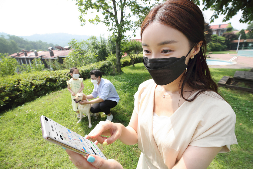 KT 에어맵코리아와 네이버 날씨가 공기질 정보를 제공한다. 사진=KT