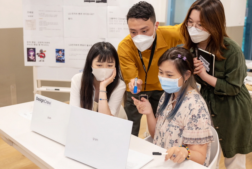 디자인크루 멘토링. 사진=LG전자