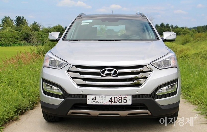 허리우드 영화 시카다 3301에서 현대차 싼타페가 1분 정도 카메라에 노출된다. 사진=정수남 기자