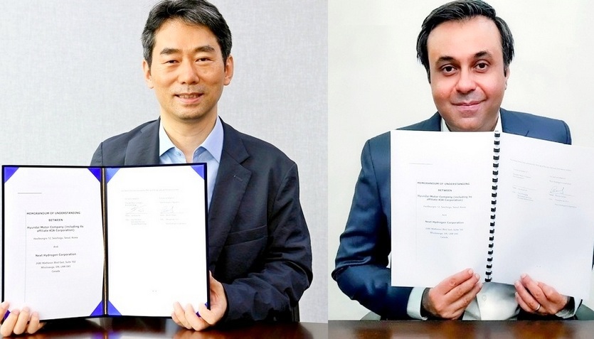 현대기아차가 넥스트하이드로젠과 함께 고성능 수전해 시스템을 개발한다. 사진=현대차