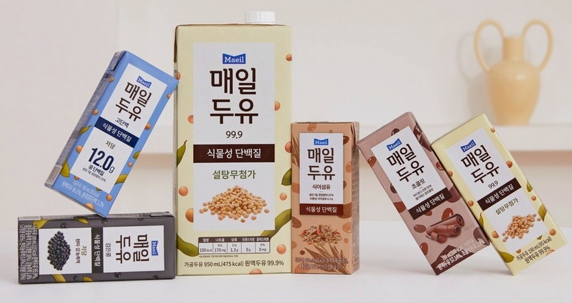 매일두유는 지난 5년간 5억6000만개가 팔렸으며 이를 연결하면 5만8877㎞로, 지구 한바퀴 반 거리다. 사진=매일유업