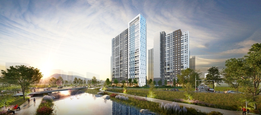 2023년 입주 에정인 ‘한화 포레나 천안신부’의 투시도. 사진=한화건설