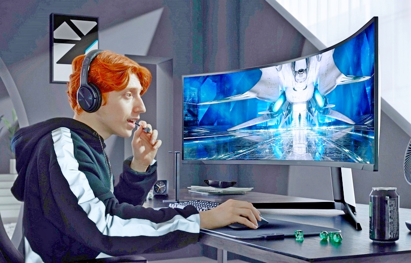 삼성전자 미니 LED 적용 커브드 게이밍 모니터 오디세이 Neo G9. 사진=삼성전자