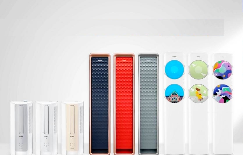 위니아 에어컨. (왼쪽부터)창문형에어컨, 들레바람에어컨, 아트에디션. 사진=위니아 딤채