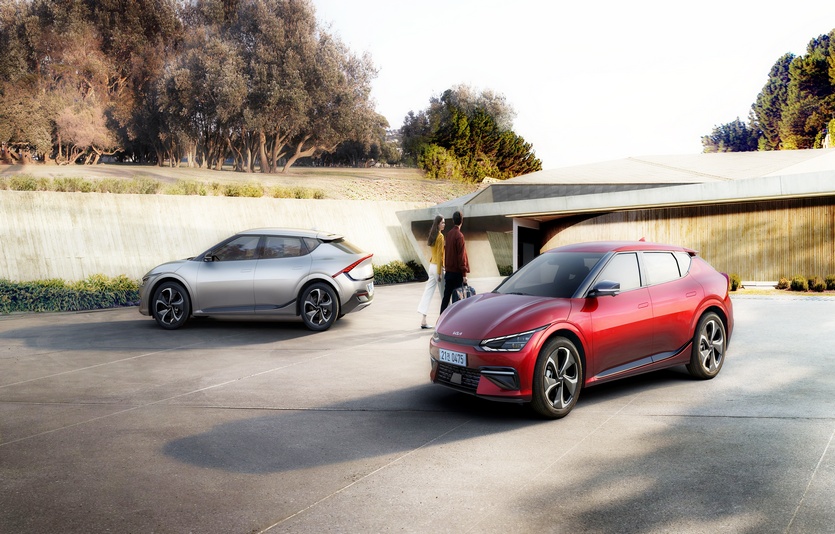 기아가 전기차 EV6를 출시했다. 사진=기아