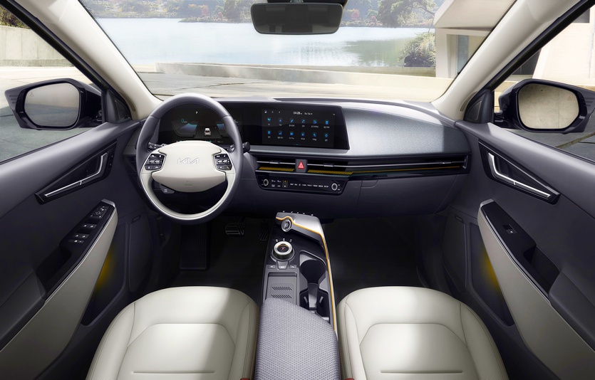 기아가 출시한 전기차 EV6의 내부. 사진=기아
