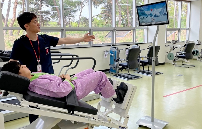 경북권역재활병원의 재활치료 장면. 사진=복권기금
