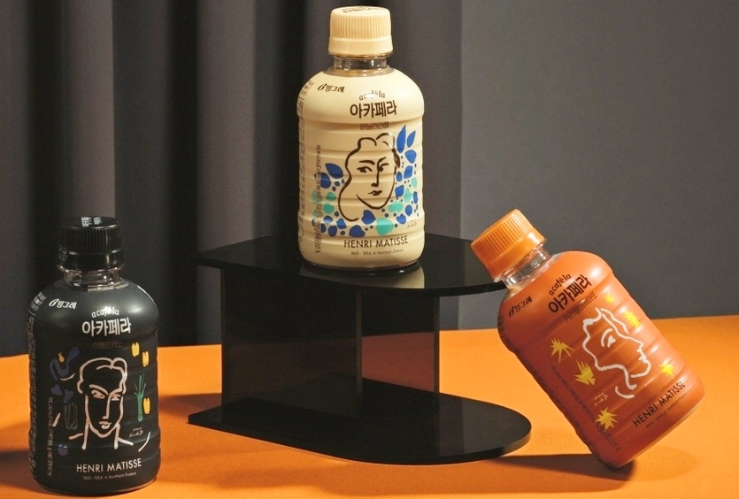 빙그레의 RTD 커피브랜드 아카페라가 친환경 포장재를 입는다. 사진=빙그레