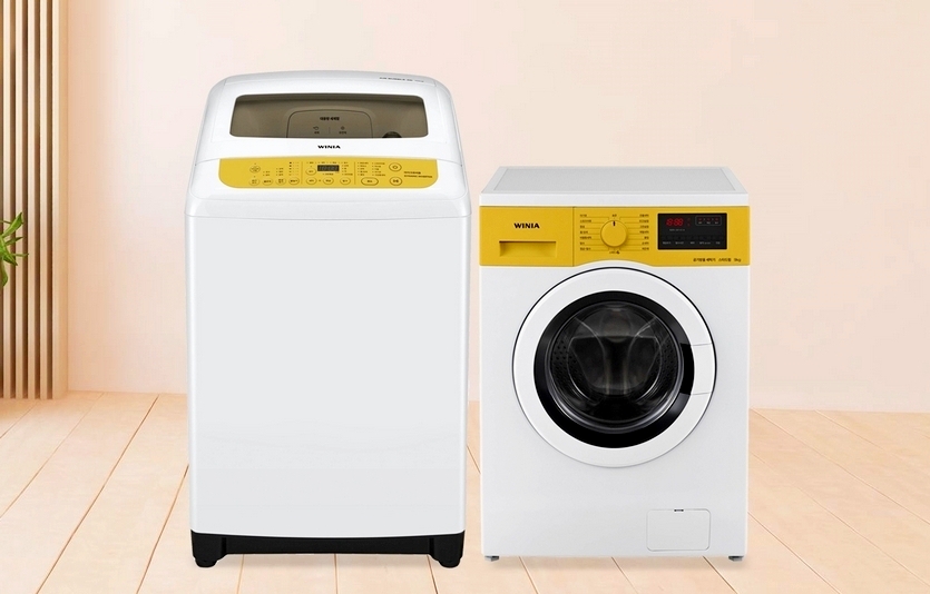 위니아딤채는 가을 수요 확보를 위해 (왼쪽부터)크린 전자동세탁기와 위니아 공기방울 드럼세탁기 등을 이달 동시에 내놨다. 사진=위니아딤채