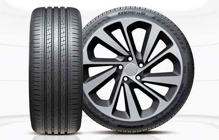 한국타이어가 국산 EV에 최적화된 EV전용 타이어 ‘키너지 EV’의 규격을 19인치까지 확대했다. 사진=한국타이어