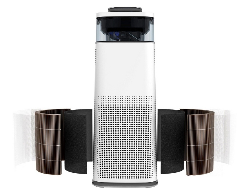 구리 항균 집진필터를 적용해 항균 기능을 높인 현대렌탈케어 ‘현대큐밍 더케어 타워’ 공기청정기. 사진=현대렌탈케어