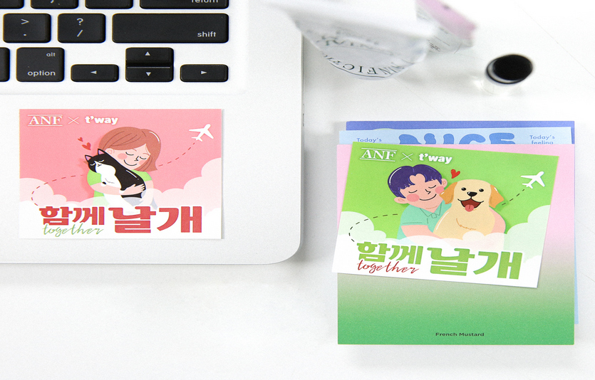 티웨이항공과 ANF가 공동으로 진행하는 ‘함께 날개’ 캠페인. 사진=티웨이항공
