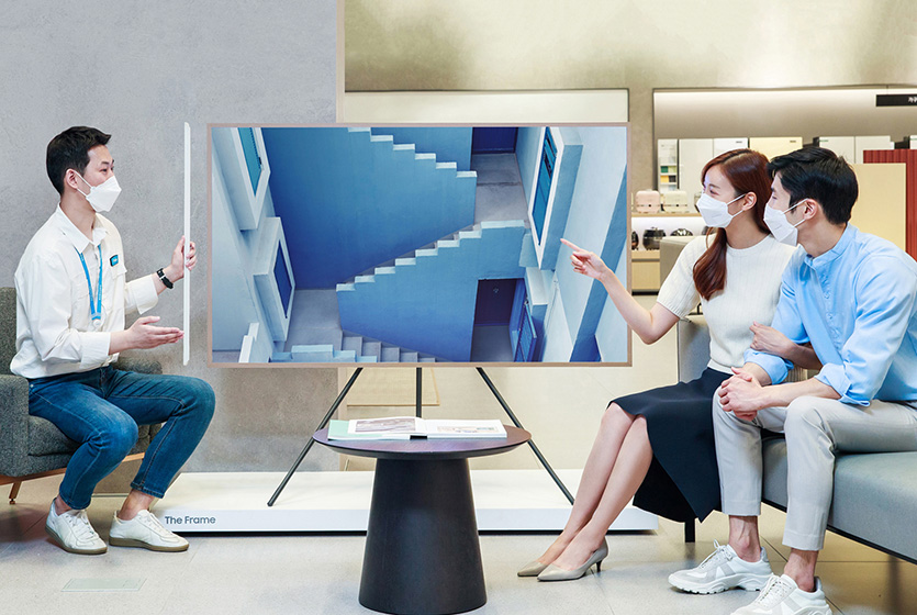 삼성전자의 라이프스타일 TV ‘더 프레임’가 NZ세대 신혼부부에게 큰 인기를 끌고 있다. 사진=삼성전자