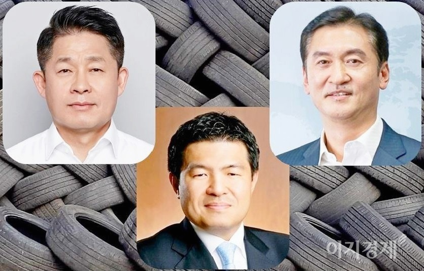 (왼쪽 위부터 시계방량)이수일 한국타이어 사장, 정일택 금호타이어 사장, 강호찬 넥센타이어 사장이 상반기 실적 개선에 성공했다. 사진=정수남 기자, 각사