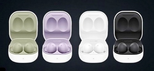 지니뮤직이 갤럭시 버즈2 제품 색상에 맞는 음악 선곡서비스를 마련했다. 갤럭시 버즈2. 사진=지니뮤직