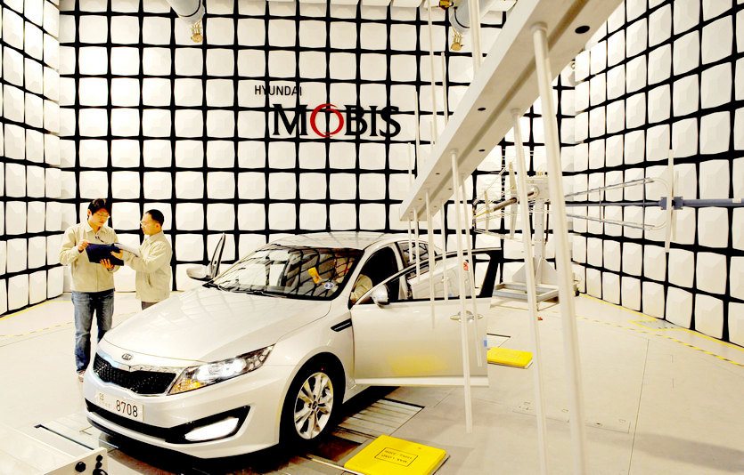 현대모비스 경기 용인 마북리연구소 전파무향실. 사진=현대모비스