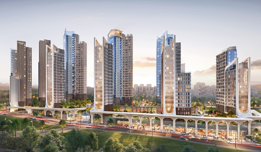 노량진5구역에 제안한 ‘써밋 더 트레시아’ 조감도. 사진=대우건설