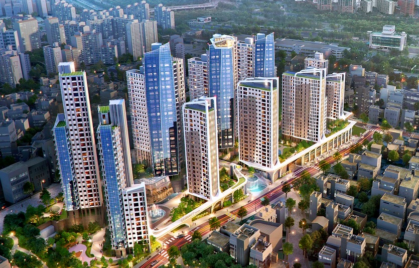 노량진5구역에 제안한 ‘써밋 더 트레시아’. 사진=대우건설