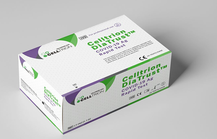 셀트리온의 코로나19 항원 신속진단키트 ‘디아트러스트. 사진=셀트리온