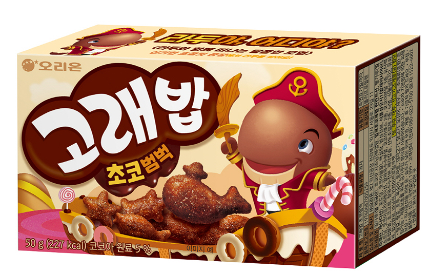오리온이 37년간 사랑받아온 스테디셀러 고래밥의 신제품 ‘고래밥 초코범벅’을 출시한다. 사진=오리온