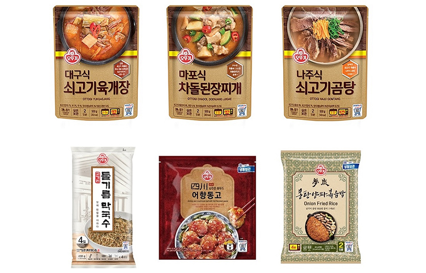 식품업계는 직접 매장을 방문하지 않고도 전문점 수준의 맛을 즐길 수 있도록 지역 향토 음식이나 유명 맛집의 메뉴를 상품화한 ‘레스토랑 간편식(RMR)’ 을 속속 내놓고 있다. 사진은 오뚜기의 RMR 제품들. 사진=오뚜기