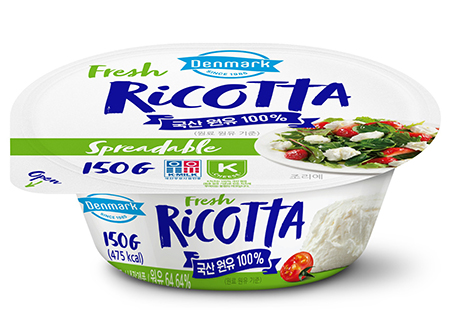 동원F&B는 100% 국산 원유로 만든 자연치즈 ‘덴마크 리코타치즈’를 최근 출시했다. 사진=동원F&B