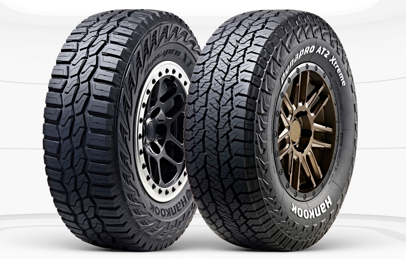 (왼쪽부터)다이나프로 XT와 AT2 Xtreme. 사진=한국타이어