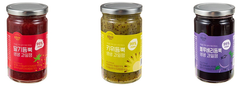 18일 대상에프앤비㈜ 복음자리는 과일 함량 99%의 ‘과일듬뿍 생생 과일잼’을 출시했다. 사진=대상에프앤비㈜