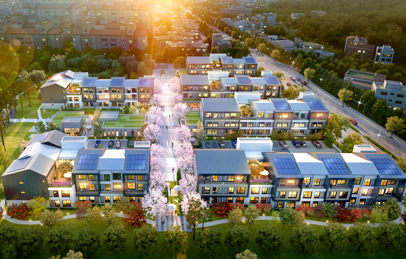 DL이앤씨가 추진하는 부여 동남 모듈러 주택사업 조감도. 사진=DL이앤씨