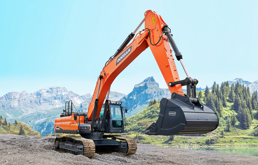 현대두산인프라코어가 최근 칠레, 콜롬비아 등 중남미 시장에서 138대의 건설장비를 수주했다. 사진은 수주 기종 중 하나인 36톤급 굴착기. 사진=현대두산인프라코어