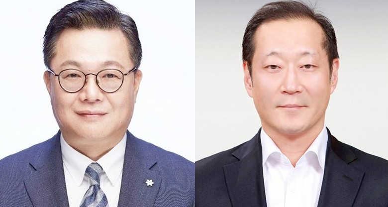 (왼쪽부터)두산 사업부문 문홍성 사장, 두산퓨얼셀 정형락 사장. 사진=두산